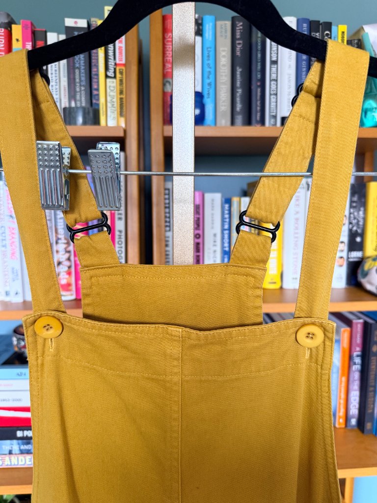 Like New Ali Golden Mustard Overalls — image 5 of 7
